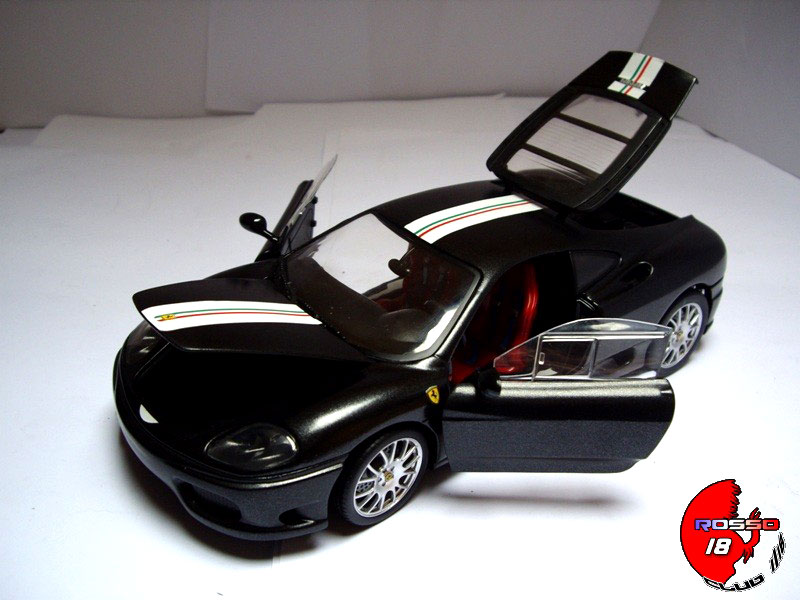 Ferrari 360 Modena coupe cs black 1/18 Hot Wheels